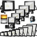 LED Fluter Mit Bewegungsmelder/Stecker 10W-500W Außen Strahler Scheinwerfer IP66