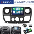 10" Carplay Android 13 Autoradio Für Opel Movano B Renault Master 3 Nissan NV400