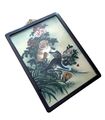 Katzen Gemälde Hinter Glas Original Malerei Kunst Bild XL Blumen Chrysanthemen 