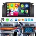 Android 13 Autoradio Carplay GPS Navi WiFi RDS BT Für BMW 7er E38 5er E39 X5 E53