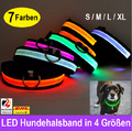Hundehalsband LED Leuchthalsband für Hunde🐶 7 Farben 4 Größen S-M-L-XL Halsband