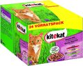 KITEKAT KATZENFUTTER ALLE GRÖßEN KATZEN NASSFUTTER MARKT-MIX IN GELEE 48x85g