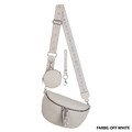 Bauchtasche  Umhängetasche Crossbody-Bag Damen Tasche Kunstleder Italy-Design