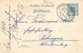 743421) DR Krone Alder Bahnpostkarte Straussft. - Grossheringen Zug 575 von 1893