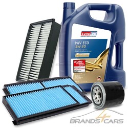 ATEC INSPEKTIONSPAKET FILTERSATZ SET A+5L EUROLUB 5W-30 FÜR MAZDA 5 2.0 CD# 3x FILTER+5L EUROLUB WIV ECO SAE 5W/30 #