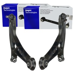 2x DELPHI QUERLENKER MIT TRAGGELENK VORDERACHSE LINKS + RECHTS für MAZDA 2 DE DH