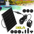 Solarpanel angetriebene Wasserspielpumpe Garten Pool kleiner Teich Aquarium Brunnen
