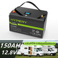 12V 150Ah Lithium Akku LiFePO4 Batterie BMS Deep Zyklus Solar RV Wohnmobil Boot