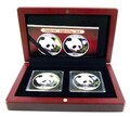 CHINA: 2 x 10 Yuan 2018, Panda - Night + Day, SG