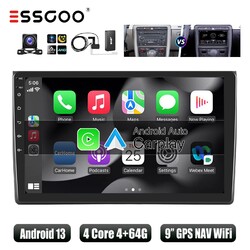 9" Android 13 4+64G Carplay DAB+ Autoradio GPS Kamera Für Audi A4 S4 B6 B7 8E 8H