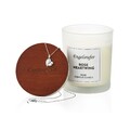 Engelsrufer Rose Heartwing Duftkerze mit Halskette - Wachs 200g, ca. 35 Stunden