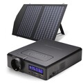 Tragbarer Powerstation 200W mit 60W Faltbares Solarpanel Backup Batterie