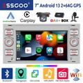 DAB+ 64G Android 14 Autoradio Carplay Navi Für Ford Focus C S Max Transit Fiesta