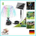 Solar Springbrunnen für außen 2025 Upgrade,3.5W Solar Teichpumpe LED-Lichtern...