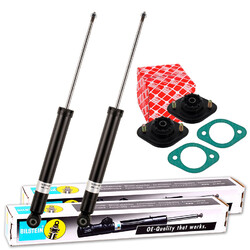2x BILSTEIN B4 STOSSDÄMPFER + FEBI DOMLAGER HINTEN passend für BMW 3er E30 + Z1*** NUR für Fahrzeuge mit Standard Fahrwerk ***