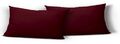 2er Pack Kissenbezug Kissenhülle Kopfkissen 40x80 cm bordeaux rot Uni Microfaser