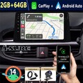 DAB+Kam Android 14 2G+64G Autoradio Carplay GPS RDS Für Kia Picanto 2017-2023