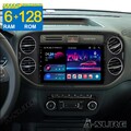 Apple Carplay 6+128GB Android 14 Autoradio Navi GPS Für VW Tiguan 5N Golf Plus