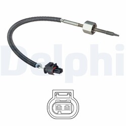DELPHI Abgastemperatursensor Abgastemperaturfühler Abgastemperaturgeber TS30266