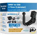 ANHÄNGERKUPPLUNG für BMW 1er E88 08-14 ve. abnehmbar GDW +7pol E-Satz spezifisch