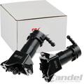 2x WASCHWASSERDÜSE SCHEINWERFER TELESKOPDÜSE LI + RE für AUDI A6 C6 AB BJ. 2008