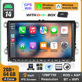 DAB+ 9" Android 14 Autoradio Carplay NAVI Für VW Golf 5 6 Touran Tiguan EOS 64G