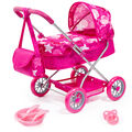 Bayer Design Puppenwagen Smarty Set mit Zubehör pink Sterne TOP