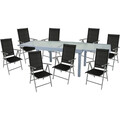 9tlg Garden Pleasure Tischgruppe Ausziehtisch Garten Esstisch Tisch Stuhl Stühle