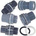 PVC Durchführung Klemmverbindung Aussengewinde Klebemuffe Klemmfittings PVC Rohr