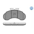 1x ORIGINAL® Meyle 025 215 7314 Bremsbelagsatz, Scheibenbremse Vorne, exkl.