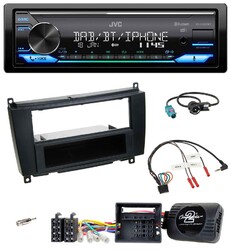 JVC Bluetooth DAB USB Lenkrad Autoradio für Mercedes CLK C209 A209 2004-2010
