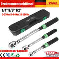 DREHMOMENTSCHLÜSSEL SET 5-25Nm 10-60Nm 20-200Nm 3-tlg. 1/4" 3/8" 1/2" SCHLÜSSEL