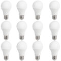 12 x LED Lampen A19 Birnen 7W =60Watt E27 matt 806lm Licht warmweiß 2700K