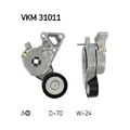 1x Riemenspanner, Keilrippenriemen SKF VKM 31011 passend für AUDI SEAT SKODA