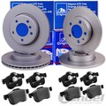 ATE BREMSSCHEIBEN + BELÄGE VORNE + HINTEN passend für VW GOLF 7 TOURAN 5T T-ROC
