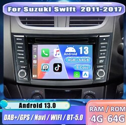 4+64G Android 13 Für Suzuki Swift IV FZ 2010-2017 Autoradio CarPlay GPS NAVI USB