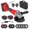 125MM Winkelschleifer Akku Trennschleifer Schleifmaschine Flex mit 21V Akkus*2