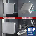 Glashalter 52x52 mm Edelstahl V2A V4A Klemmhalter Glasklemme Sicherungsplatte