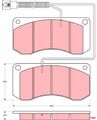 TRW GDB5052 Bremsbelagsatz für Scheibenbremse Bremsbelagsatz Bremsbeläge 