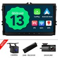 CAM+DVR+DAB+Eonon VWA13 9" IPS Android 13 Autoradio GPS CANBus Für VW Skoda Seat