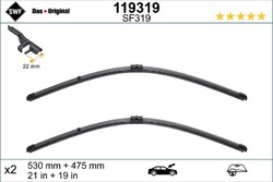 SWF Wischerblatt VisioFlex OE (2x) vorne für MAZDA VW 119319