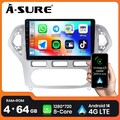 10.1" 4G+64G Android 14 Autoradio CarPlay GPS DSP Für Ford Mondeo MK4 2007-2010