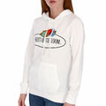 Leichter Fruit of the Loom Damen Kapuzenpullover / Hoodie mit Vintage-Logo Druck