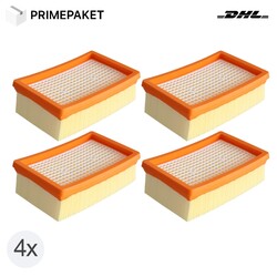 4x Flachfaltenfilter Filter für Kärcher Staubsauger WD4 WD5 WD6 MV4 MV5 MV6Versand aus Deutschland | 30 Tage Rückgaberecht