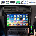 10.1" DAB+ Autoradio für VW Golf 7 VII Android14 Carplay NAVI GPS 4G+64GB BT KAM