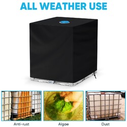 IBC Container Abdeckung Cover Sonnenschutz UV-Schutz 1000L Folie Regen