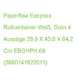 Paperflow Easybox Rollcontainer Weiß, Grün 4 Auszüge 39,0 X 43,6 X 64,2 Cm EBGHP