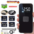 9000mAh Elektrische Luftpumpe Akku Kabellos Auto Reifen Druckluft Luftkompressor