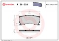 BREMBO Bremsbelagsatz Scheibenbremse PRIME P 36 024 für JAGUAR XK SW PEUGEOT RCZ