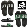 Reef Herren One Slide Slider Kissen Slipper Flip Flops alle schwarz Logo Größe